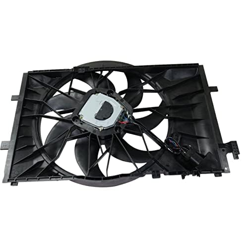 Front Radiator Fan Assembly Direct Replacement Compatible with 2006-2009 Mercedes Benz CLK350 MB3115147 2035001693 2035050255