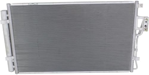 Front AC Condenser Aluminum Core Direct Replacement Compatible With 2010-2012 Hyundai Santa Fe / 2011-2015 Kia Sorento HY3030144 976061U100 976061U100AS