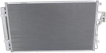 Front AC Condenser Aluminum Core Direct Replacement Compatible With 2010-2012 Hyundai Santa Fe / 2011-2015 Kia Sorento HY3030144 976061U100 976061U100AS
