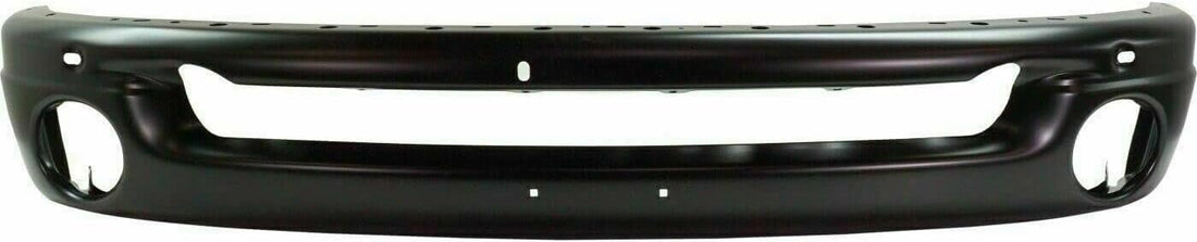 Front Bumper + Upper Cover + Molding Step Pad + Lower Valance + Fog Lights Assembly & Moldings Right & Left Side Direct Replacement Compatible With 2002-2005 Dodge Ram 1500 2500 3500