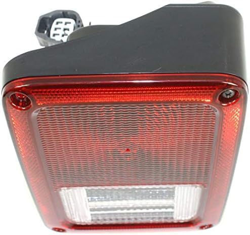Set Of 2 Tail Light Assembly Plastic Left Driver & Right Passenger Side Direct Replacement Compatible With 2007-2017 Jeep Wrangler / 2018 JK CH2801177 CH2800177 55077890AH 55077891AH