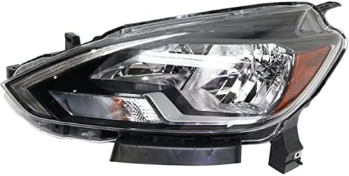 Set Of 2 Front Head Light Assembly Plastic Left Driver & Right Passenger Side Direct Replacement Compatible With 2016-2019 Nissan Sentra NI2503244 NI2502244 260103YU0A 260603YU0A