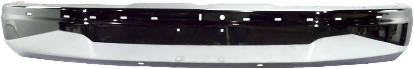 Front Bumper Face Bar Chrome + Grille + Upper Cover + Lower Valance Textured Direct Replacement Compatible With 2003-2014 Chevrolet Express/GMC Savana 1500/2003-2017 2500 3500