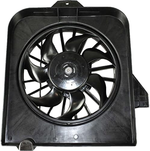 Front Radiator Fan Assembly Plastic Left Driver Side Direct Replacement Compatible With 2001-2005 Dodge Grand Caravan/Chrysler Town & Country CH3115123 4809171AG