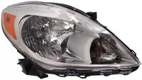 Set Of 2 Front Head Light Assembly Plastic Left Driver & Right Passenger Side Direct Replacement Compatible With 2012-2014 Nissan Versa NI2503207 NI2502207 260103AN0B 260603AN0B