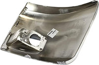Set Of 2 Front Bumper End Cap Chrome Plastic Left Driver & Right Passenger Side Direct Replacement Compatible With 2007-2013 Chevrolet Silverado 1500 GM1004156 GM1005156