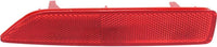 Rear Bumper Reflector Left Driver Side Direct Replacement Compatible With 2007-2009 Honda CR-V / 2010-2015 Acura RDX HO2830102 33555SWAA01