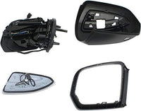 Front Power Mirror Manual Folding Heated Primed With Signal & Puddle Light Right Side Direct Replacement Compatible With 2009-2010 Mercedes Benz GL-Class/ML-Class 1648102893