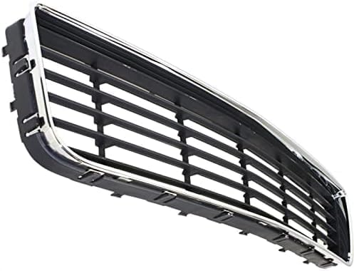 Front Bumper Grille Chrome Shell With Dark Gray Insert Plastic Direct Replacement Compatible With 2006-2011 Chevrolet Impala GM1036106 10333711