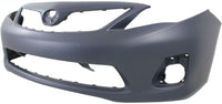 Front Bumper Cover Primed Direct Replacement Compatible With 2011-2013 Toyota Corolla TO1000372 5211903901
