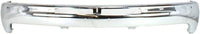 Front Bumper Chrome Steel + Upper Cover + Lower Valance + Brackets Left & Right Side Direct Replacement Compatible With 1999-2002 Chevrolet Silverado 1500/2000-2004 Tahoe Suburban