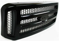 Front Grille Primed Shell And Honeycomb Insert Plastic Direct Replacement Compatible With 2005-2007 Ford F-250 F-350 Super Duty FO1200457 5C3Z8200CAD