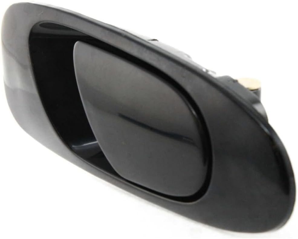 Rear Exterior Door Handle Smooth Black Left Driver Side Direct Replacement Compatible with 1992-1995 Honda Civic HO1520102 72680SR4J01ZC