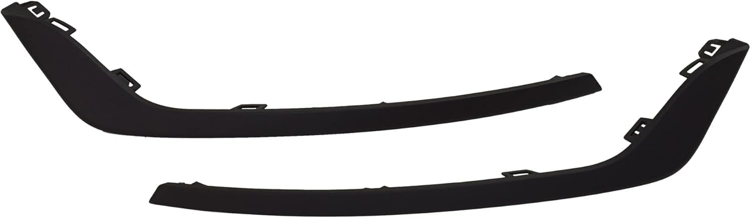 Set Of 2 Front Bumper Face Bar Molding Left Driver & Right Passenger Side Direct Replacement Compatible With 2019-2020 Ford Fusion/Police Responder FO1047110 FO1046110 KS7Z15266CE