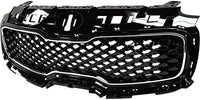 Front Grille Primed Shell And Insert Plastic With Chrome Molding Direct Replacement Compatible With 2017-2019 Kia Sportage KI1200190 86350D9010
