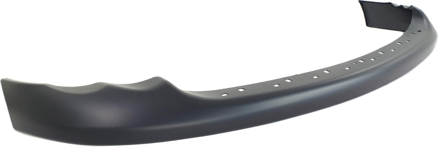Front Bumper Chrome Steel + Upper Cover Primed + Lower Valance Air Dam Textured + Brackets Left & Right Side Direct Replacement Compatible With 2002-2005 Dodge Ram 1500 CH1002383