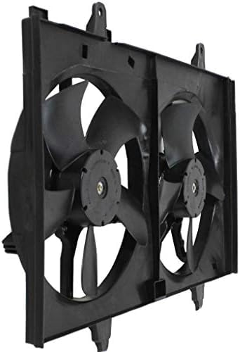 Front Radiator Dual Cooling Fan Assembly Plastic Direct Replacement Compatible with 2003-2007 Nissan Murano NI3115124 21481CA00B