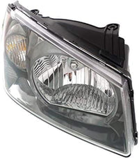 Set Of 2 Front Head Light Assembly Plastic Left Driver & Right Passenger Side Direct Replacement Compatible With 2004-2006 Kia Spectra KI2503117 KI2502117 921022F230 921012F230