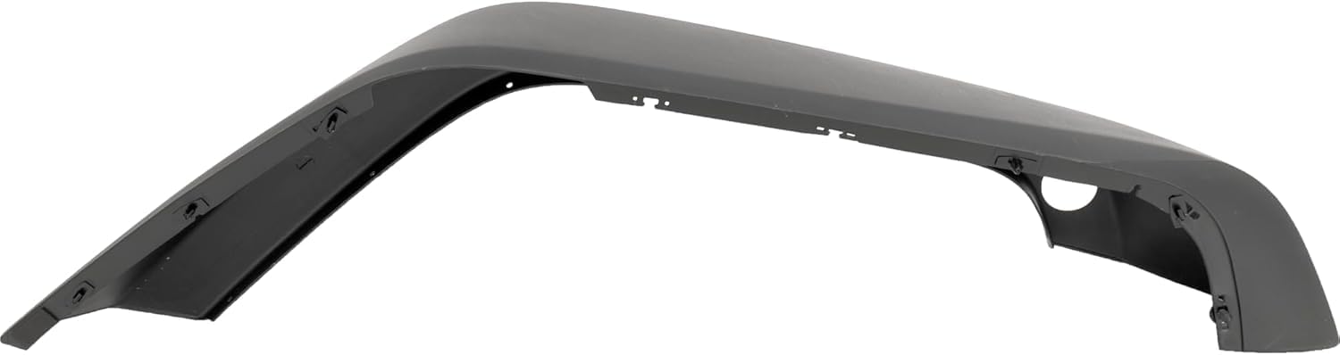 AUTOS PARTS PLUS Front Fender Flare Textured Left Driver Side Direct Replacement Compatible With 2007-2018 Jeep Wrangler CH1268119 5KF09RXFAH