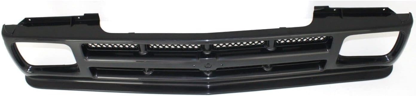 Front Grille Assembly Textured Shell And Insert Plastic Direct Replacement Compatible With 1991-1994 Chevrolet S10 Blazer / 1991-1993 Pickup GM1200143 12384611