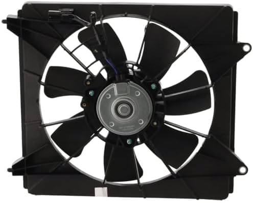Front Radiator & A/C Condenser Cooling Fan Assembly Plastic Direct Replacement Compatible with 2008-2012 Honda Accord HO3113123 HO3115142 38616R40A01-PFM 38615R40A01 38