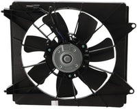 Front Radiator & A/C Condenser Cooling Fan Assembly Plastic Direct Replacement Compatible with 2008-2012 Honda Accord HO3113123 HO3115142 38616R40A01-PFM 38615R40A01 38