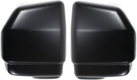 Set Of 2 Front Bumper End Cap Primed With Pad Holes Left Driver & Right Passenger Side Direct Replacement Compatible With 1986-1992 Nissan D21 NI1005106 NI1004134 6202409G01