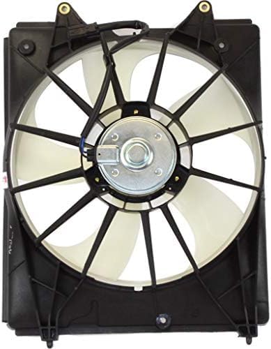Front Radiator Cooling Fan Assembly Plastic Direct Replacement Compatible with 2011-2017 Honda Odyssey HO3115160 19030RYEA11-PFM