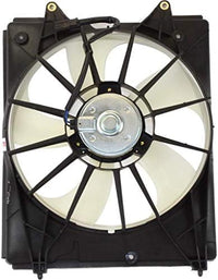 Front Radiator Cooling Fan Assembly Plastic Direct Replacement Compatible with 2011-2017 Honda Odyssey HO3115160 19030RYEA11-PFM
