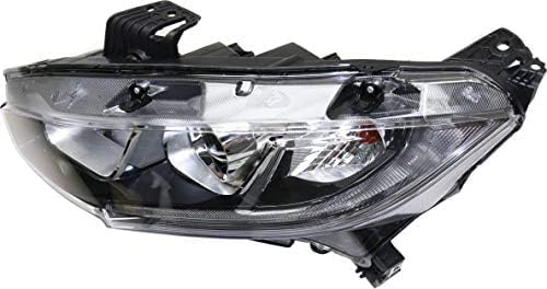 Set Of 2 Front Head Light Assembly Plastic Left Driver & Right Passenger Side Direct Replacement Compatible With 2016-2020 Honda Civic HO2503173 HO2502173 33100TBAA01 33150TBAA01