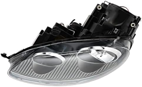 Front Head Light Left Driver Side Direct Replacement Compatible With 2005-2010 Volkswagen Jetta / 2006-2009 Rabbit VW2502133 1K6941039B