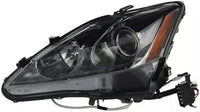 Front Head Light Lens And Housing Halogen Left Driver Side Direct Replacement Compatible With 2006-2008 Lexus IS250 / IS350 LX2502132 8117053270