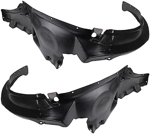 Set Of 2 Front Fender Liner Left Driver & Right Passenger Side Direct Replacement Compatible With 2005-2010 Pontiac G6 GM1249174 GM1248174 20815093 25956106