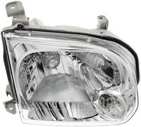 Set Of 2 Front Head Light Assembly Plastic Left Driver & Right Passenger Side Direct Replacement Compatible With 2005-2006 Toyota Tundra / 2005-2007 Sequoia TO2502158 TO2503158