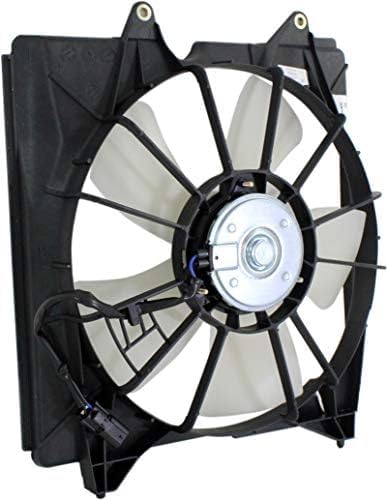 Front Radiator Cooling Fan Assembly Plastic Direct Replacement Compatible with 2008-2009 Honda Accord HO3115148 19030R77T01-PFM 19030R70A01-PF