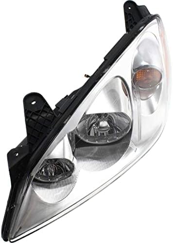 Set Of 2 Front Head Light Assembly Plastic Left Driver & Right Passenger Side Direct Replacement Compatible With 2005-2010 Pontiac G6 GM2503255 GM2502255 20821144 20821143
