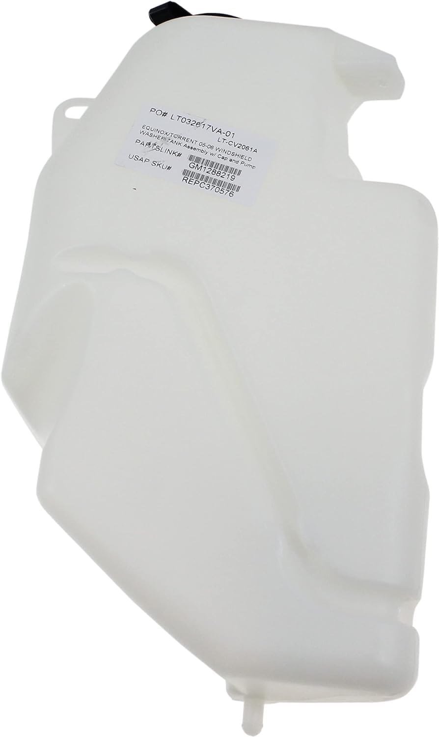 Washer Reservoir Windshield Assembly With Cap & Pump Direct Replacement Compatible With 2005-2006 Chevrolet Equinox GM1288219 15822676-PFM