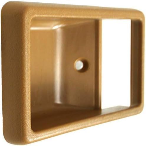 Set of 2 Front Inside Door Handle Case Beige Left Driver & Right Passenger Side Direct Replacement Compatible with 1984-1989 Toyota Pickup / 4Runner TO1358103 TO1356103