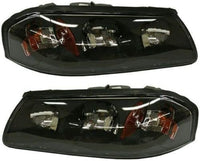 Set Of 2 Front Head Light Composite Assembly Halogen Left Driver & Right Passenger Side Direct Replacement Compatible With 2004-2005 Chevrolet Impala GM2502248 GM2503248 10356097