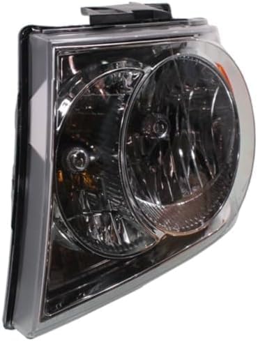 Set Of 2 Front Headlight Assembly With Chrome Interior Left Driver & Right Passenger Side Direct Replacement Compatible With 2007-2009 Dodge Durango CH2518121 CH2519121 55078017AI
