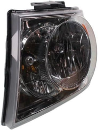 Set Of 2 Front Headlight Assembly With Chrome Interior Left Driver & Right Passenger Side Direct Replacement Compatible With 2007-2009 Dodge Durango CH2518121 CH2519121 55078017AI