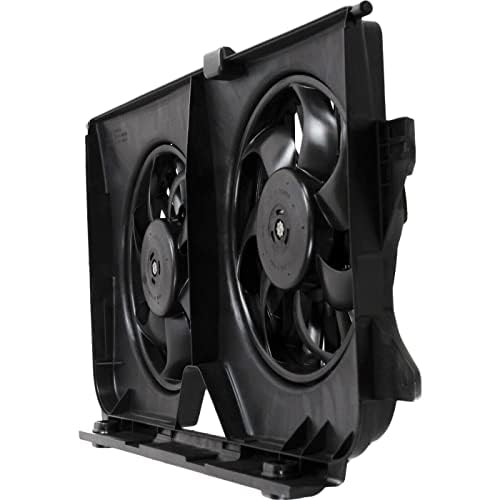 Front Dual Fan Assembly Direct Replacement Compatible with 2005-2007 Chrysler Town & Country/Caravan/Grand CH3115145 4677695AB