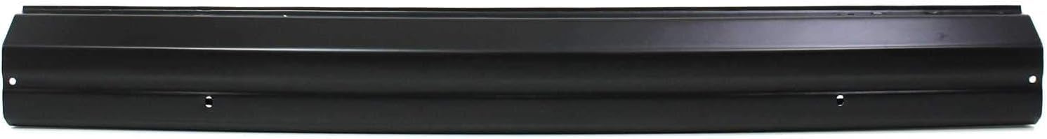Front Bumper Face Bar Primed Steel + End Caps Textured Right & Left Side Direct Replacement Compatible With Jeep Wagoneer 1984-1990 / Cherokee 1984-1996 / Comanche 1986-1992 CH1004107