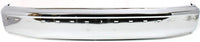 Front Bumper Chrome Steel With Molding & Without Air Intake Holes Direct Replacement Compatible With 1992-1996 Ford F-Series FO1002237 F2TZ17757B