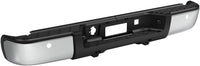 Rear Bumper Face Bar & Step Pad Chrome Steel Direct Replacement Compatible With 2007-2013 Chevrolet Silverado/GMC Sierra 1500 GM1103148 20899360-PFM