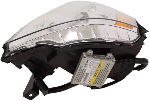 Set Of 2 Front Head Light Assembly Plastic Lens And Housing Left Driver & Right Passenger Side Direct Replacement Compatible With 2006-2011 Cadillac DTS GM2503275 GM2502275