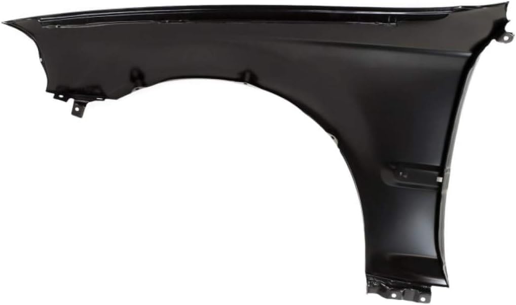 Front Fender Primed Steel With Molding Holes Right Passenger Side Direct Replacement Compatible With 1996-1998 Honda Civic HO1241143 60211S04A00ZZ