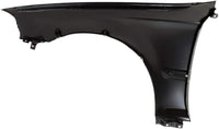 Front Fender Primed Steel With Molding Holes Right Passenger Side Direct Replacement Compatible With 1996-1998 Honda Civic HO1241143 60211S04A00ZZ