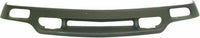 Front Bumper Chrome Steel + Upper Cover Primed + Lower Valance Air Deflector Textured Direct Replacement Compatible With GMC Sierra 1999-2002 / Yukon 1500 2500 2000-2006 GM1092169