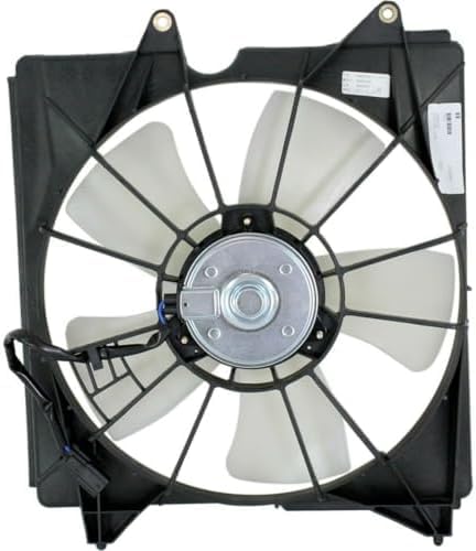 Front Radiator & A/C Condenser Cooling Fan Assembly Plastic Direct Replacement Compatible with 2008-2009 Honda Accord HO3115148 HO3113127 19030R77T01-PFM 19030R70A01-PF